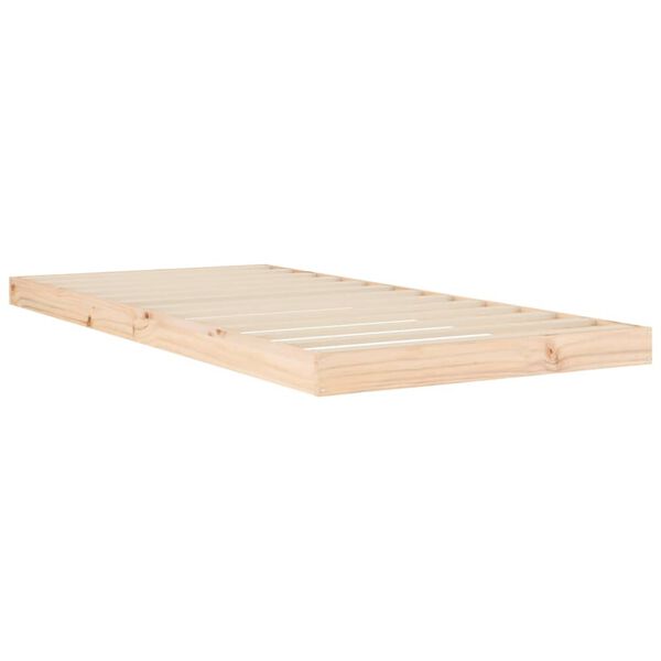 vidaXL Bed Frame without Mattress 90x200 cm Solid Wood Pine