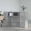 vidaXL Reception Desk Concrete Grey 180x50x103.5 cm Engineered Wood