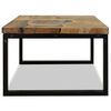 vidaXL Coffee Table Teak Resin 60x60x40 cm Black and Brown
