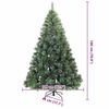 vidaXL Artificial Hinged Christmas Tree Snow Flocked White 180 cm