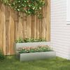 vidaXL Garden Planter Silver 100 x 60 x 45 cm Galvanised Steel