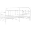 vidaXL Daybed Frame White 90 x 200 cm Powder-Coated Steel