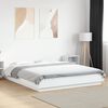 vidaXL Bed Frame with LED Lights without Mattress White 160x200cm