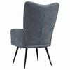 vidaXL Relaxing Chair Dark Grey 70 x 61 x 96.5 cm Velvet