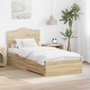 vidaXL Bed Frame with Drawer Sonoma Oak 100 x 200 cm Engineered Wood