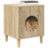 vidaXL Cat House Sonoma 42.5 x 40 x 53 cm Engineered Wood
