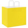 vidaXL Paper Bags 50 pcs with Handles Yellow 32x22x28 cm