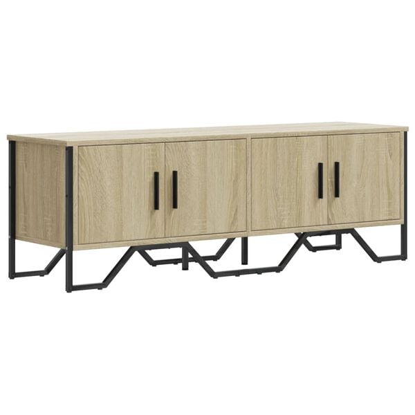 vidaXL TV Cabinet Sonoma Oak 122x34x41 cm Engineered Wood