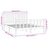 vidaXL Bed Frame without Mattress White 160x200 cm Solid Wood Pine
