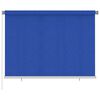 vidaXL Outdoor Roller Blind 205(W)x140(H) cm Blue HDPE
