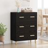 vidaXL Sideboard Black Oak 69.5 x 34 x 90 cm Engineered Wood