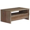 vidaXL Coffee Table Solid Acacia Wood Live Edges 90x50x40 cm Grey