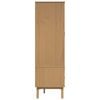 vidaXL Wardrobe OLDEN Brown 76.5x53x172 cm Solid Wood Pine