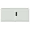 vidaXL File Cabinet Light Grey 90x40x180 cm Steel