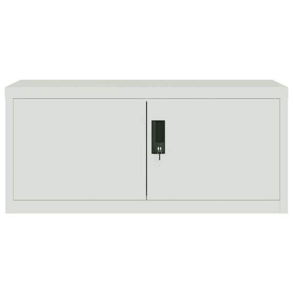 vidaXL File Cabinet Light Grey 90x40x180 cm Steel