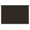 vidaXL Outdoor Roller Blind 350x230 cm Brown HDPE