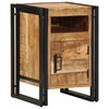 vidaXL Bedside Cabinet 40x40x59 cm Solid Rough Wood Mango