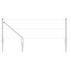 vidaXL Outdoor Euro Fence with Spikes 50 x 0.4 m Galvanised Steel Mesh