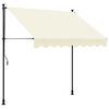 vidaXL Manual Retractable Awning Cream
