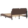 vidaXL Bed Frame without Mattress "Zadar" Brown 140x200 cm Faux Leather