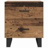 vidaXL Bedside Cabinet 2 pcs Old Wood and Black 40 x 35 x 47.5 cm