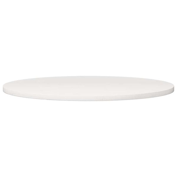 vidaXL Table Top White &Oslash;80x2.5 cm Solid Wood Pine