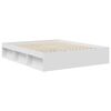 vidaXL Bed Frame with Headboard White 160 x 200 cm Solid Pine Wood