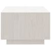 vidaXL Coffee Table White 110x50x33.5 cm Solid Pinewood