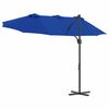 vidaXL Garden Cantilever Parasol Azure blue 372 x 198 x 243 cm