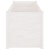 vidaXL Garden Planter White 150x50x50 cm Solid Pinewood