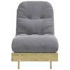 vidaXL Futon Sofa Bed with Mattress 60x206x11 cm Impregnated Wood Pine