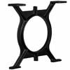 vidaXL Coffee Table Legs 2 pcs O-Frame Cast Iron