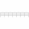 vidaXL Garden Fence with Spear Top Steel 1172x175 cm Black