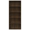 vidaXL 5-Tier Book Cabinet Brown Oak 80x30x189 cm Engineered Wood
