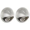 vidaXL Air Vent Covers 2 pcs Silver 100 mm Stainless Steel
