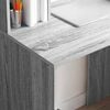 vidaXL Desk with Shelf Grey Sonoma 91 x 50 x 149 cm Engineered Wood