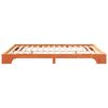 vidaXL Bed Frame Brown 160 x 210 cm Solid Pine Wood
