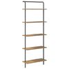 vidaXL Bookshelf 5-Tier 60 x 24 x 168 cm Engineered wood Artisan Oak