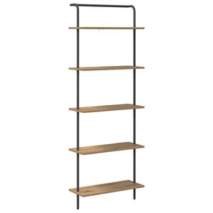 vidaXL Bookshelf 5-Tier 60 x 24 x 168 cm Engineered wood Artisan Oak