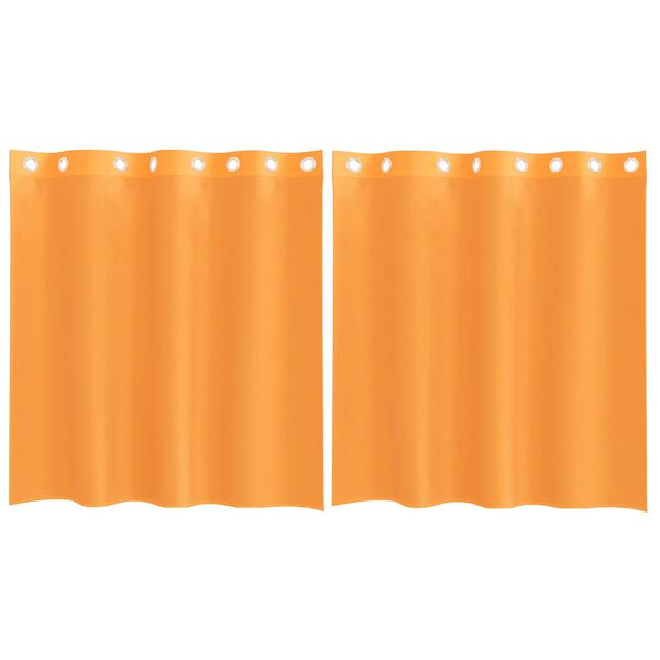 vidaXL Voile Curtains with Grommets 2 pcs Orange 140x140 cm