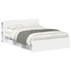 vidaXL Bed Frame with Storage White 160 x 200 cm Engineered Wood