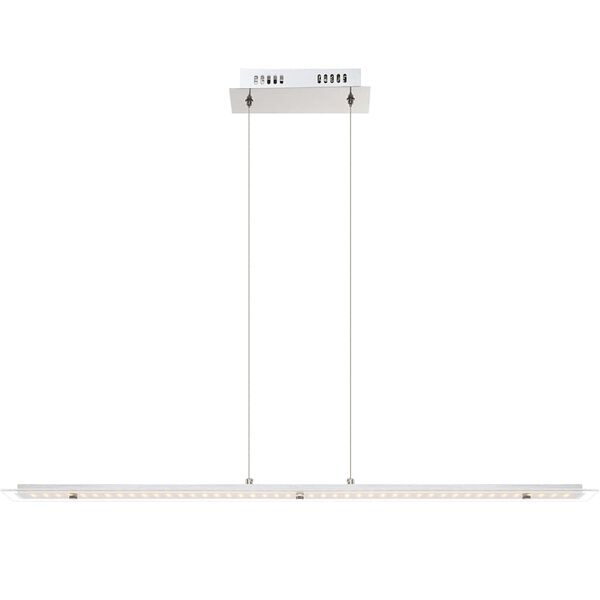 GLOBO LED Pendant Lamp LIGURIA Chrome and Glass 67804-18H