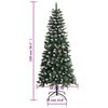 vidaXL Artificial Christmas Tree with Stand Green 150 cm PVC