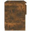 vidaXL Bedside Cabinet Smoked Oak 40x30x39 cm Engineered Wood