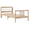 vidaXL Bed Frame with Headboard without Mattress 90x190 cm Single