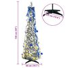 vidaXL Artificial Christmas Tree with 100 LEDs White 150 cm PVC
