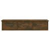 vidaXL Wall Cabinet Smoked Oak 88x26x18.5 cm Engineered Wood
