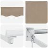 vidaXL Retractable Awning Beige 350 x 250 cm Polyester and Aluminium