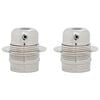 vidaXL Lamp Holders 2 pcs Satin Nickel E27