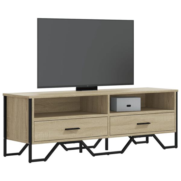 vidaXL TV Cabinet Sonoma Oak 122x34x41 cm Engineered Wood